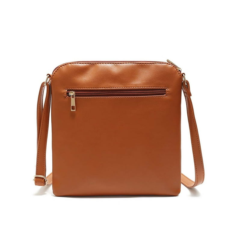 Tancuzo Leather Crossbody Bag Purse for Women Multi Pockets Shoulder Bag Zipper Handbags with Tassel,White, Women's, Size: 9.84 (Large) x 10.23 (H) x