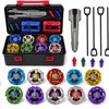 JoyStone Multicolor Battling Top Burst Gyro Toy Set with Portable Storage Box, 12 Spinning Tops, 2… — $33.95 (43% off)