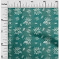 thumbnail image 2 of oneOone Polyester Spandex Dusty Teal Green Fabric Floral & Diy Clothing Quilting Fabric Print Fabric By Yard 56 Inch Wide, 2 of 6