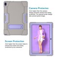 thumbnail image 3 of Goldcherry Lenovo Tab E10 10.1 Inch Case, Hybrid Heavy Duty Defender Shockproof Protective with Built-in Kickstand for Lenovo Tab E10 (TB-X104F) 10.1 Inch 2018(Gray+Purple), 3 of 5