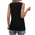 thumbnail image 4 of Fantaslook Summer Tank Tops for Women Pleated Crewneck Casual Sleeveless Tops Dressy Shirts, 4 of 8