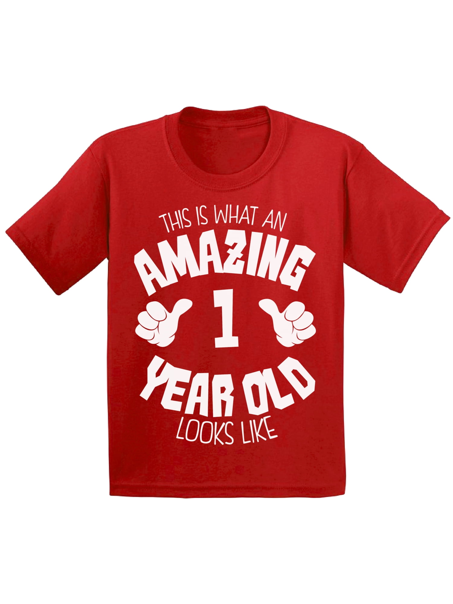 Festive Threads Unisex Baby Babys First Christmas Red Text White, 18 Months T-Shirt Romper