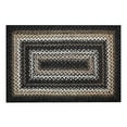 thumbnail image 5 of RONSHIN Area Rugs Washable Carpets 2*3 Small Entryway Rug Braided Printed Doormat Washable Boho Door Mat Farmhouse Rustic Geometric Rug for Laundry Kitchen,Black black 2*3ft A, 5 of 7
