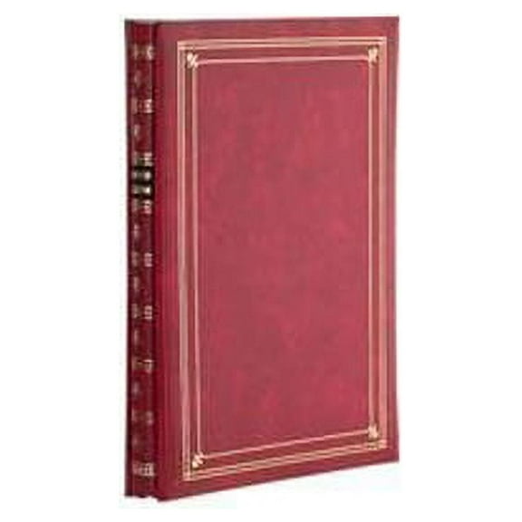 Post-Bound BI-DIRECTIONAL 4x6 pocket album w memo area Burgundy - 4x6
