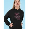 thumbnail image 2 of Polygonal Owl Hoodie Women -Image by Shutterstock, Female Large, 2 of 4