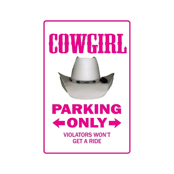SignMission Z-cowgirl 12 x 8 in. Cowgirl Novelty Sign