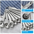 thumbnail image 4 of 10 Pieces Measuring Spoons Coffee Milk Powder Teaspoons Teaspoons Food Food Scale Scoops Kitchen Baking Tools, 430 Stainless Steel, 4 of 7