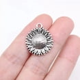thumbnail image 2 of K-KED 50 Pcs Tibetan Silver Sunflower Charms Pendant 23X20MM DIY Delicate Jewelry Making C15725, 2 of 3