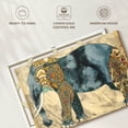 thumbnail image 6 of Elephant Stock Royal Elephant Wall Art - Horizontal Canvas Wall Art - Living Room Wall Decor - Animal Canvas - Yellow And Beige Decor By Chariklia Zarris - 12" x 8", 6 of 8