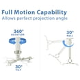 thumbnail image 3 of Soporte para proyector de techo Mount-It! MI-606B en movimiento completo, 3 of 9