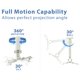 thumbnail image 3 of Soporte para proyector de techo Mount-It! MI-606B en movimiento completo, 3 of 9