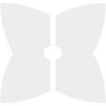 thumbnail image 4 of 22"OD x 3"ID x 8 1/4"C x 1"P Cosmo Architectural Grade PVC Contemporary Ceiling Medallion, Two Piece, 4 of 11