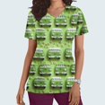 thumbnail image 1 of Fiudx Camisetas para Mujer Blusa de Lactancia con Bolsillos y Manga Corta con Cuello En V y Estampado En Barbacoa para Mujer, 1 of 5