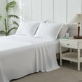 thumbnail image 4 of Davulos White Queen Comforter Set Seersucker 7 Pieces, All Season Luxury Boho Bed in a Bag for Bedroom, Shabby Chic Bedding Set with Comforters, Sheets, Pillowcases & Shams, 4 of 7