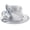 Silver, variant on Satin Cloth Church Hat Women Wide Brim Hat Elegant Wedding Photography Hat Female Banquet Fancy Fascinator Formal Hat