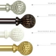 thumbnail image 6 of eTeckram 5/8" Single Curtain Rod with Balle Finials,Weathered White,48‘’-84‘’, 6 of 6