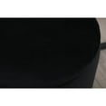 thumbnail image 4 of Ozman round 14 inch ottoman in black, 4 of 5