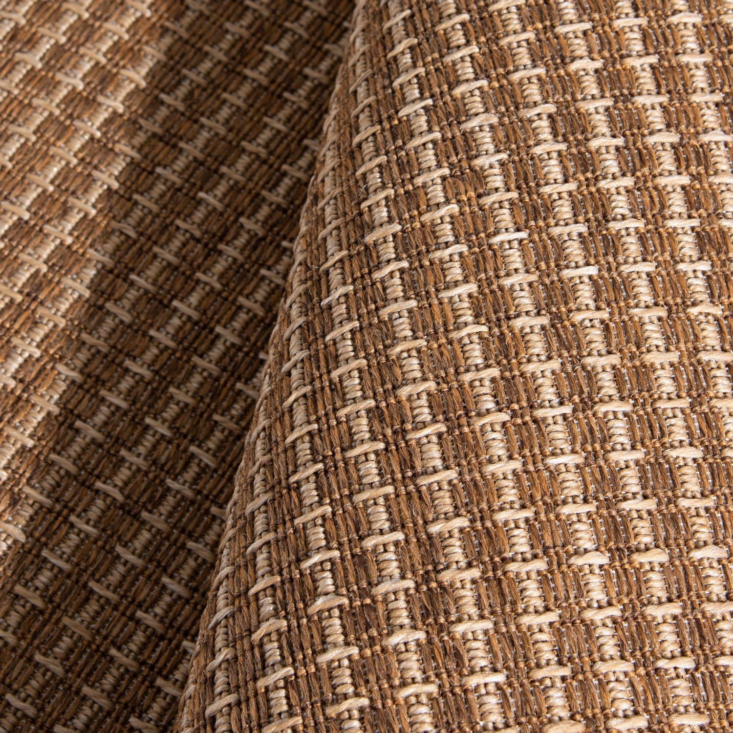 Smithleighs Earth Brown and Tan Woven Area Rug