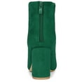 thumbnail image 4 of Botines Allegra K con punta redonda y tacón grueso para mujer Verde 38, 4 of 7