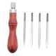 thumbnail image 5 of Punzón para coser a mano, herramientas de reparación de punzón, herramientas de perforación multifuncionales para manualidades de cuero, para marcar, 5 of 9