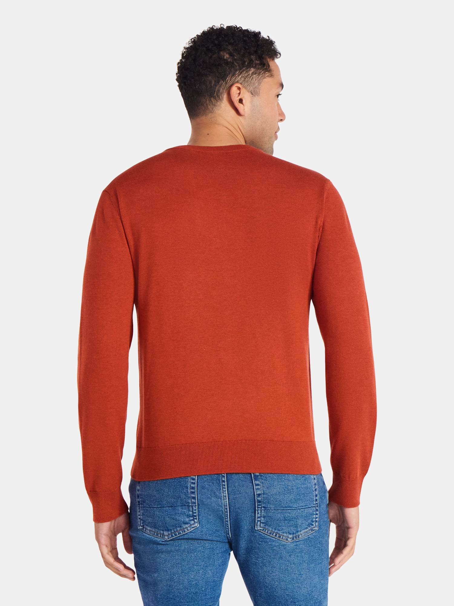 George Men's & Big Men's Relaxed Fit Lightweight Crewneck Sweater, Sizes XS-3XL