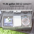 thumbnail image 4 of HOMCOM 30 Inch Truck Bed Tool Box, Heavy Duty Aluminum Trailer Tongue Box, 4 of 10