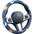 thumbnail image 6 of Vintage Flowers Steering Wheel Cover Auto Steering Wheel Protector, Anti-Slip, Breathable, Absorbing Sweat, Universal Car Accessories 14.5–15 inch,Fit for Most Car, Trucks, SUV, 6 of 10
