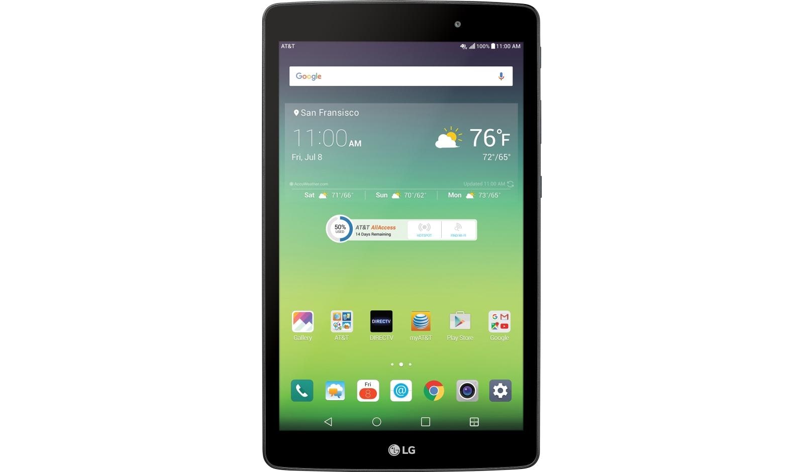 Restored LG G Pad X V520 8in 32GB Blue Android Tablet (AT&T) Grade A (Refurbished) - image 2 of 6