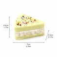 thumbnail image 4 of Simulation Triangle Cheese Shape Squishy for Adults Soft Sensory Gadget Multicolored Realistic Food Office Desk Accessory Pressure Relief Tool 2.8x2.2x1.8 Inch 1 Pack, 4 of 10