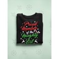 thumbnail image 3 of Naughty List Member - Funny Xmas Men's Sweatshirt, 3 of 4