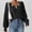 Black, variant on Sentmoon Pullover Sweaters for Women V Neck Breathable Sweatshirt Embroidery Oversized Loose Womens Tops Long Sleeve Trendy Winter for Birthday Parties XL