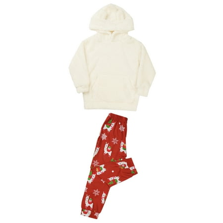 

Pybcvrrd Matching Family Pajamas Christmas Sleepwear Unisex PJs Pants Set Hooded Tops