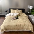 thumbnail image 1 of Zhuge Bed Sheets Set, Bedding Sheets Pillowcases Kit, Twin Bed Set, Hotel Bedding, Home Decor(Yellow), 1 of 5