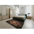 thumbnail image 5 of Ahgly Company Machine Washable Indoor Square Transitional Sienna Brown Area Rugs, 5' Square, 5 of 7