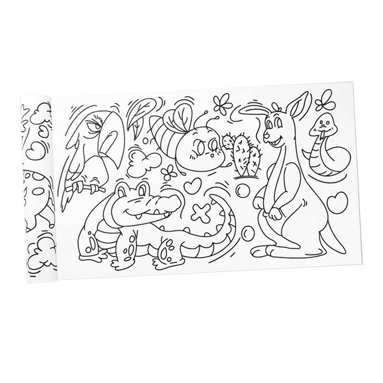 Childrens Coloring Roll Children's Drawing Roll Coloring Paper