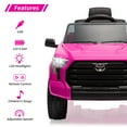 thumbnail image 2 of EastVita 12V Ride on Car [Toyota Licensed] Ride on Toys, Battery Powered Electric Car with Remote Control, MP3, LED Lights, Safety Belt etc. for Age 3+Boys Girls, 2 of 8