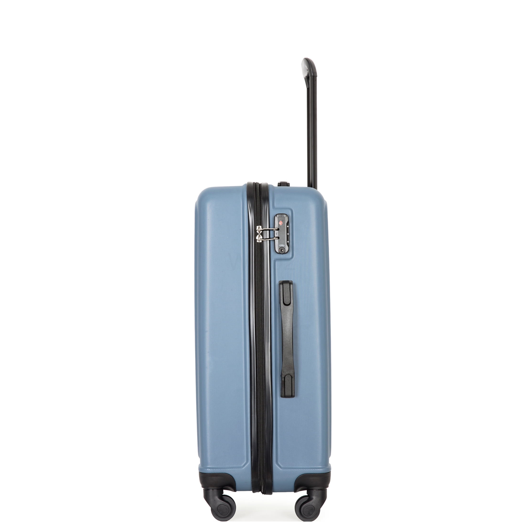 COSMOS Blue ABS Hardshell Luggage 3-Piece Set, TSA Lock &; 360 Spinner Wheels, Lightweight Checked &; Carry-On Suitcases