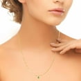 thumbnail image 4 of Mauli Jewels Engagement Necklace for Women 2.30 Carat Diamond And Oval Gemstone Pendant 4 prongs 10K Yellow Gold With 18'' Chain|Silver Chain, 4 of 6