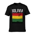 thumbnail image 5 of T-shirt Bolivia Flag  Soft Cotton Adult Heat-Transfer Graphic T-Shirt - 180g Breathable Fabric, Unisex Summer Casual Wear with Durable Heat-Printed Design, 5 of 10