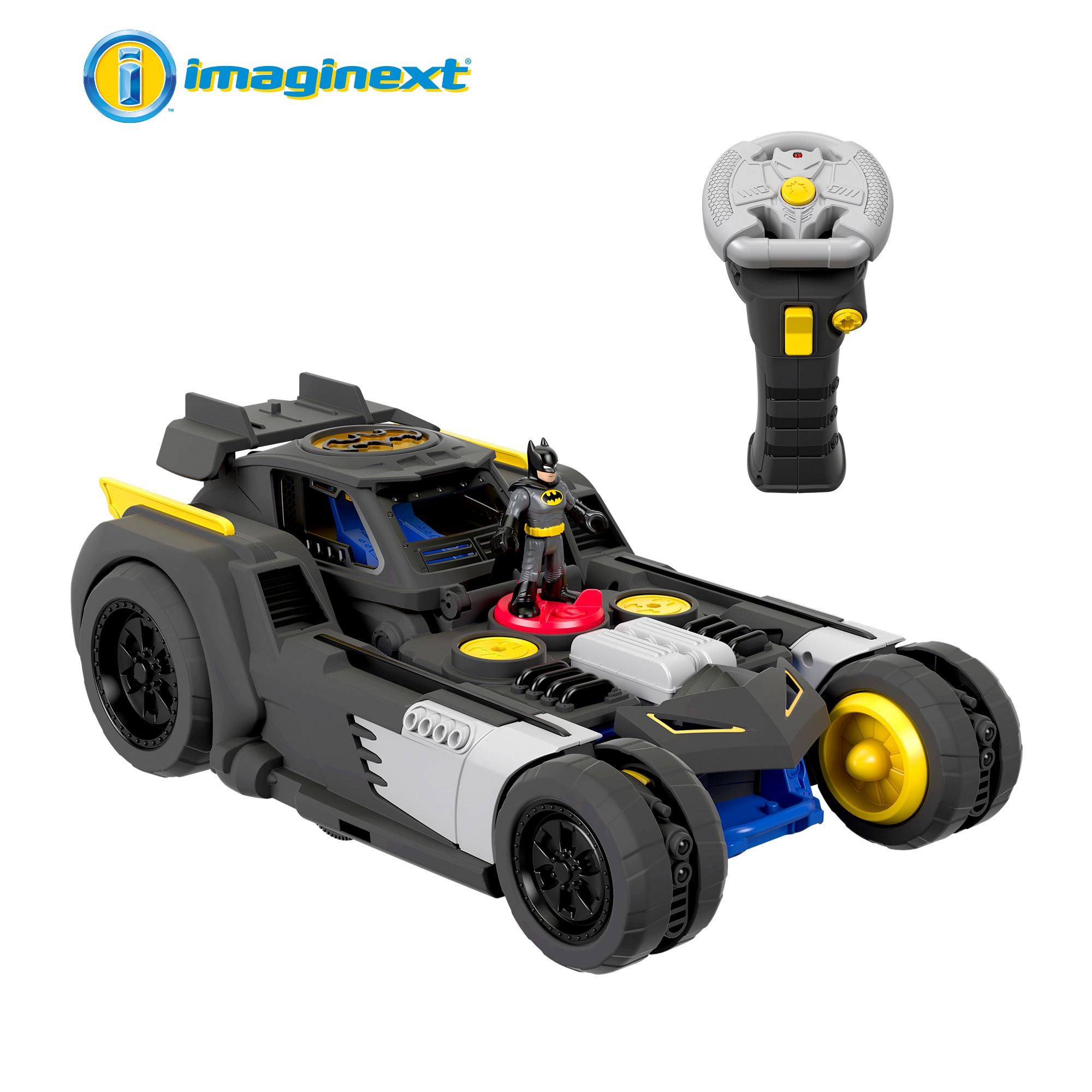 imaginext remote control transforming batmobile