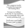 thumbnail image 2 of Sterling Silver Cubic Zirconia Love Pendant Necklace 18 Inches, 2 of 4