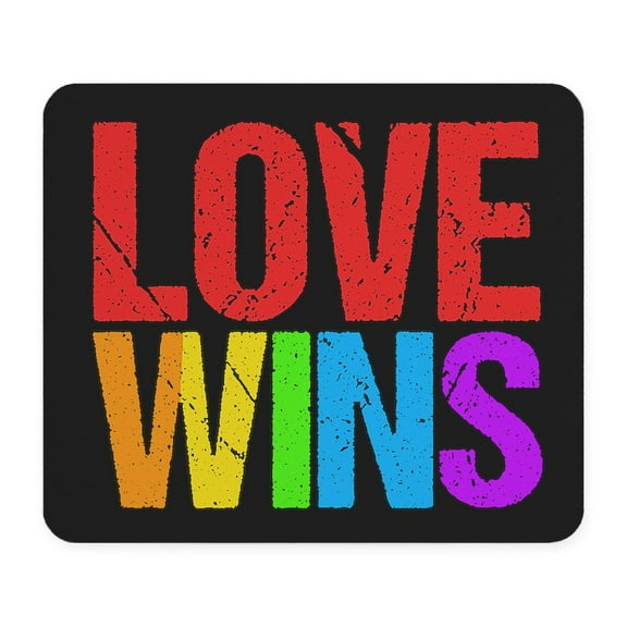 CafePress - Love Wins Mousepad - Non-slip Rubber Mousepad, Gaming Mouse Pad