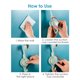 thumbnail image 3 of Generic Soporte para regadera con ventosa y gancho, ajustable 360°, color gris, sin necesidad de perforar la pared., 3 of 6
