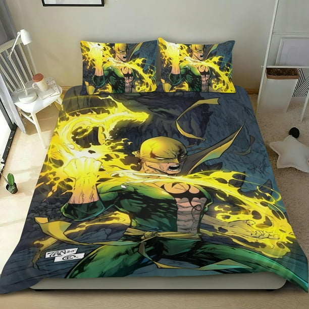 Ojos de Wakanda Conjunto de sábanas temático, trío de piezas, cómodo y amigable con la piel, diseño único, regalo de decoración para el hogar para familiares, amigos y fans,135cm *200cm