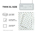 thumbnail image 4 of Regency Heights Metallic Printed Sheet Set, 3-Piece Twin XL Bed Sheets with Pillowcase, Polka Dots Printed Sheet Bedding Sets for Kids, White/Gold, 4 of 6
