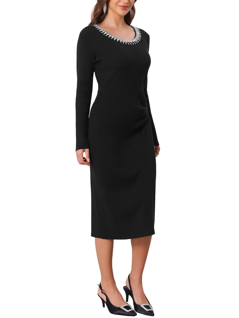 black dress bodycon Sky To Moon See You There Mixed Media Strapless Mini - Size S - Polyester/Spandex - Hand Wash Cold sequin prom dress Alexia Yellow Strapless Maxi 5% Spandex Color:S052 White