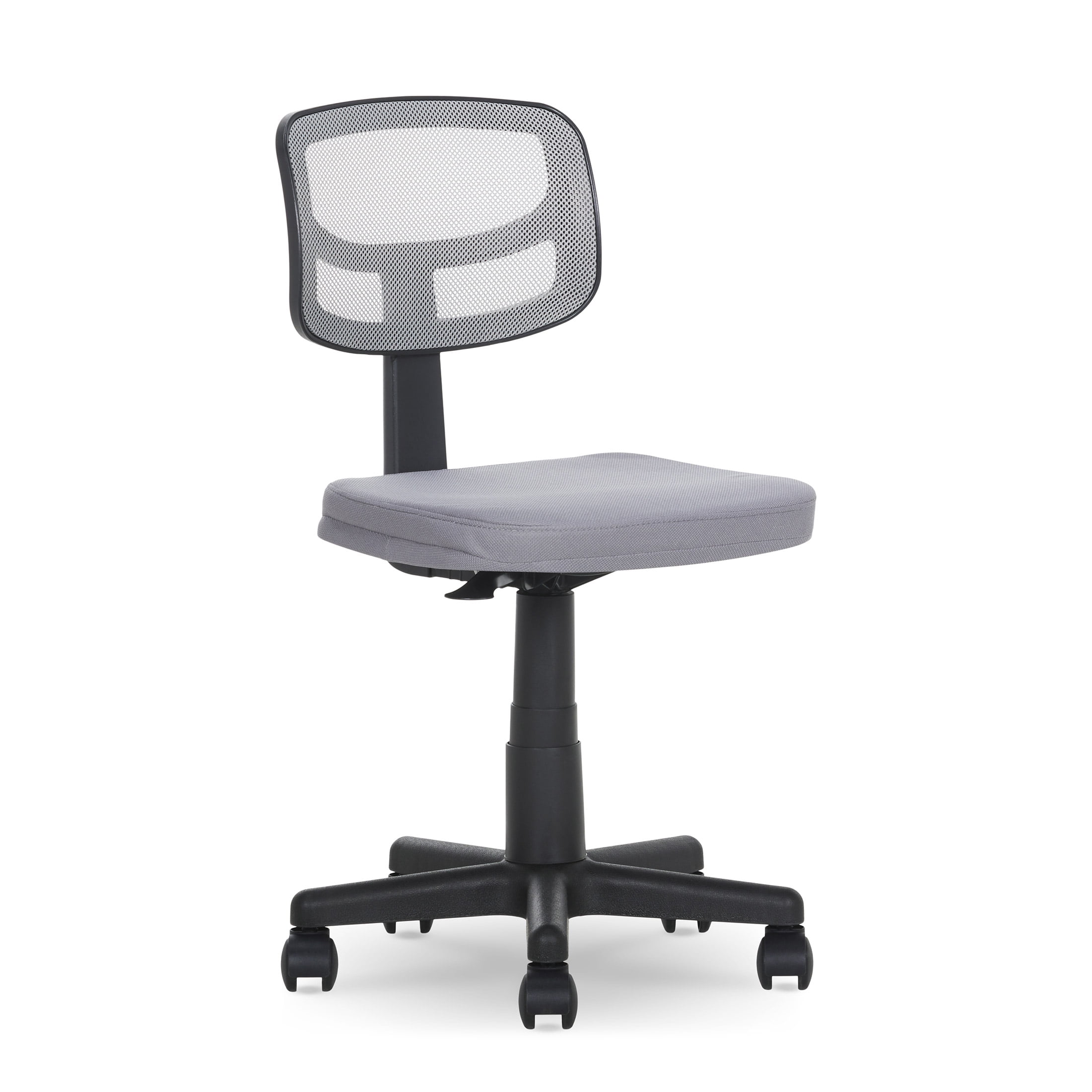 Mainstays Mesh Task Chair with Padded Seat, Teens and Adult, Gray/Gray