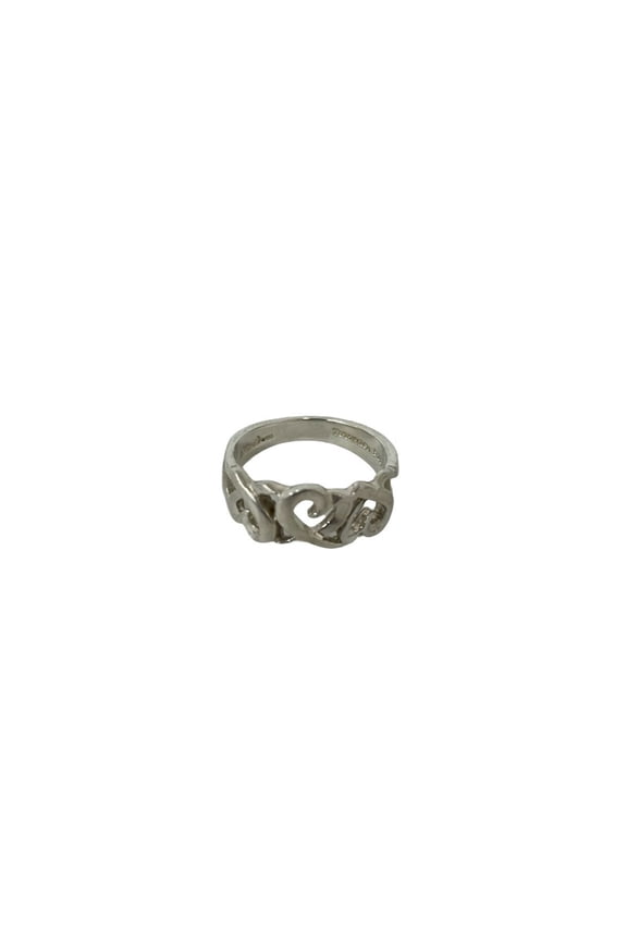 Pre-Owned TIFFANY&Co. Tiffany Vintage Loving Heart Ring, Sterling Silver 925, Accessory,...