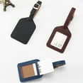 thumbnail image 5 of Xinyolin Faux Leather Solid Color Luggage Tag Travel Suitcase ID Address Baggage Label, 5 of 8