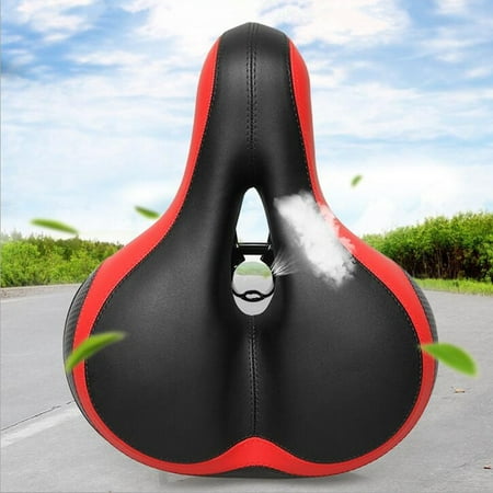 Comfortable Reflective Bike Saddle Wide Big Bum Bicycle Seat Pad Road Mountain MTB Saddle Soft Bicycle Cycling Seat (Best Saddle For Endurance Cycling)